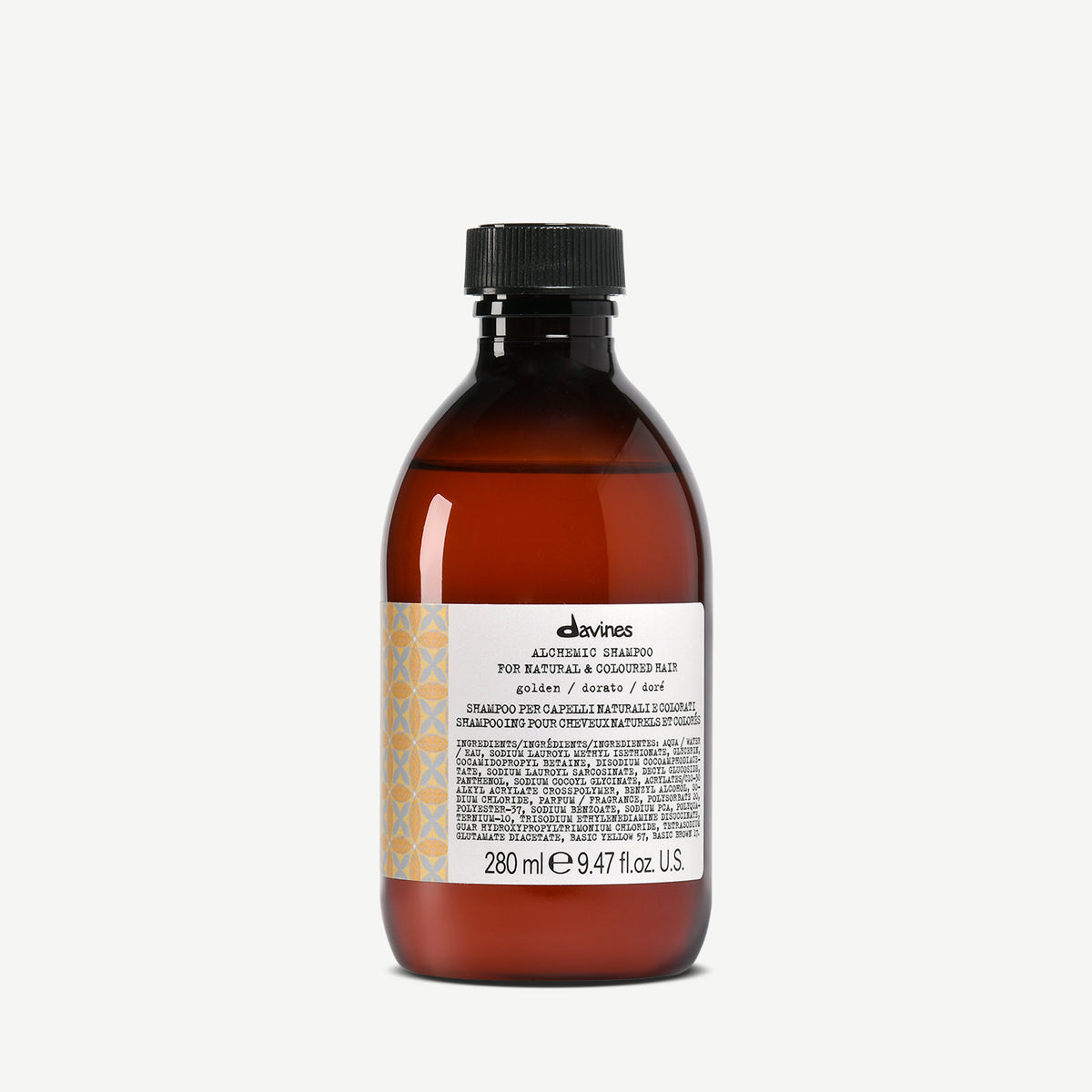 Davines ALCHEMIC Shampoo Dorado - Shampoo con color, ideal para los tonos dorados en el cabello.