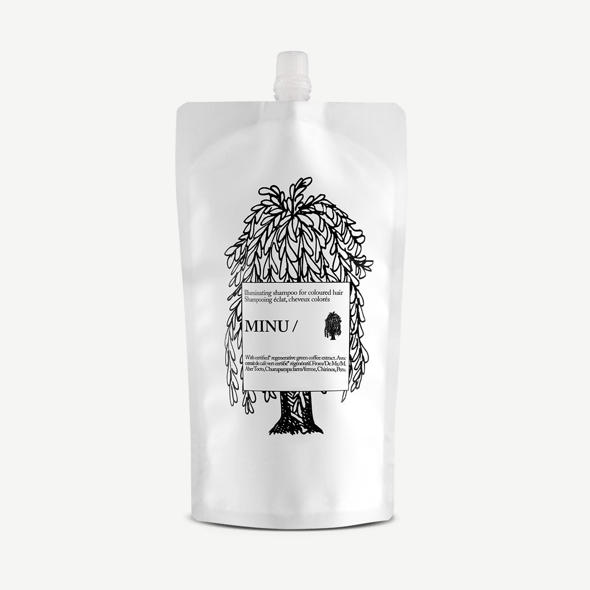 Davines MINU Shampoo - Shampoo iluminador para realzar el color del cabello teñido.