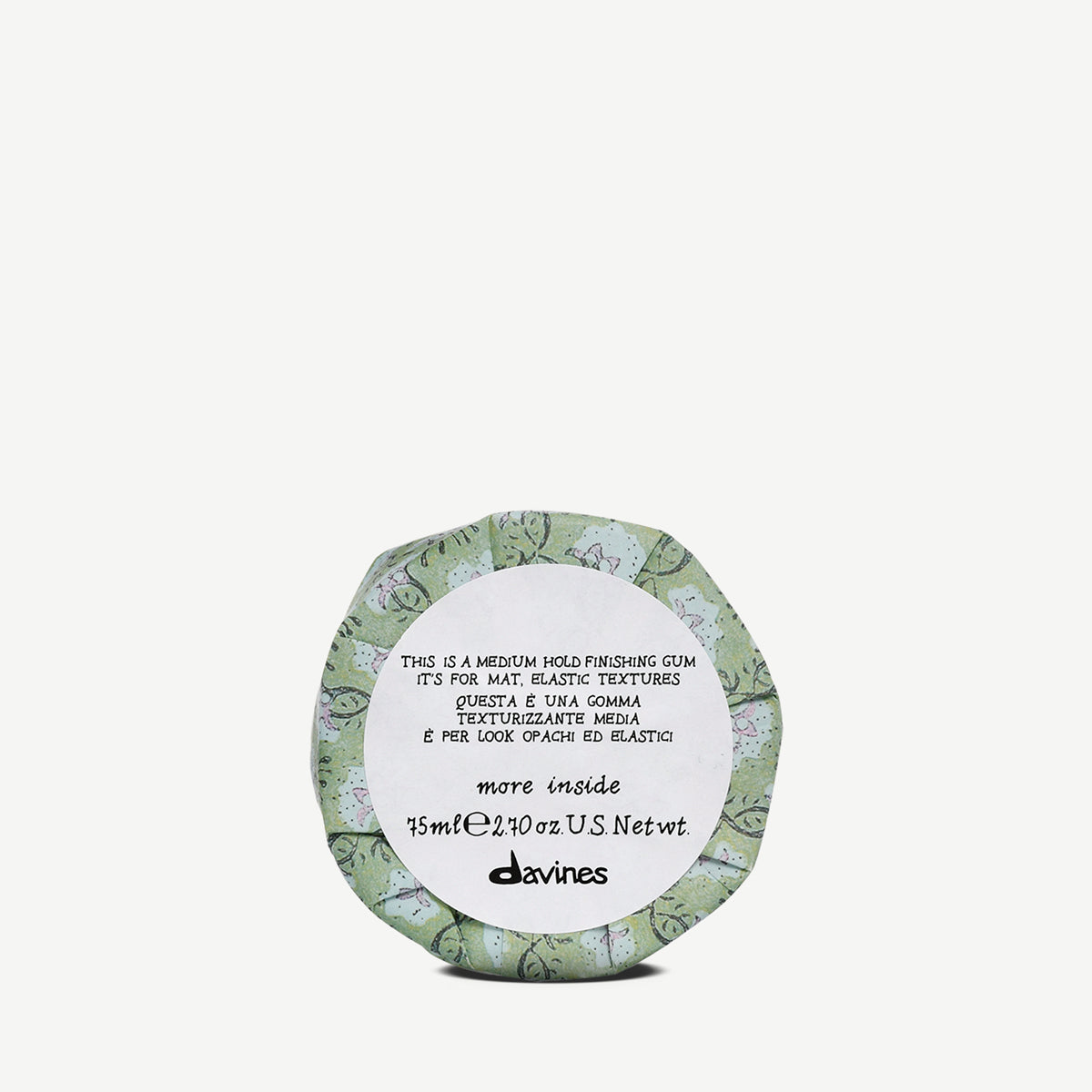 Davines This is a Medium Hold Finishing Gum - Goma capilar texturizante de fijación media para looks mates y manejables.