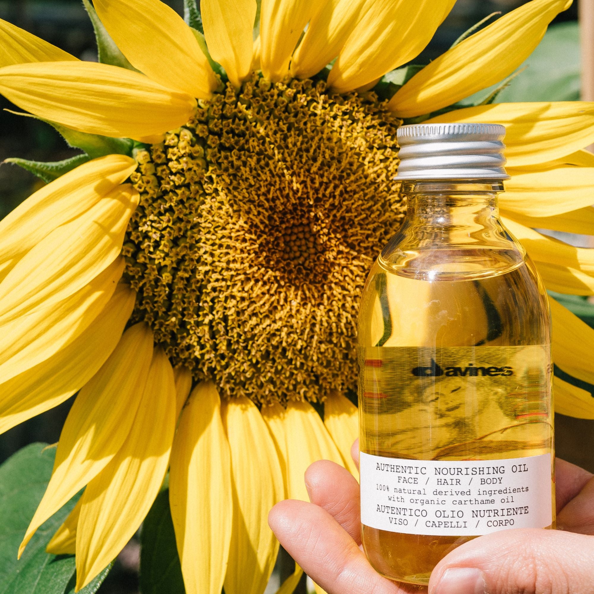 Davines Authentic Aceite Nutritivo - Aceite nutritivo para cabello, rostro, cuello y cuerpo.