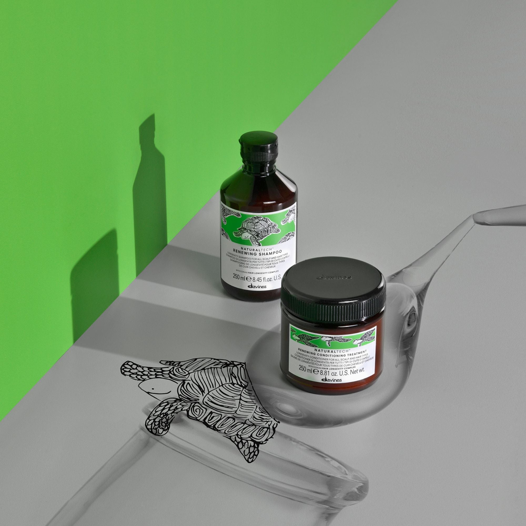 Davines RENEWING Shampoo - Shampoo de longevidad para todo tipo de cuero cabelludo y cabello.