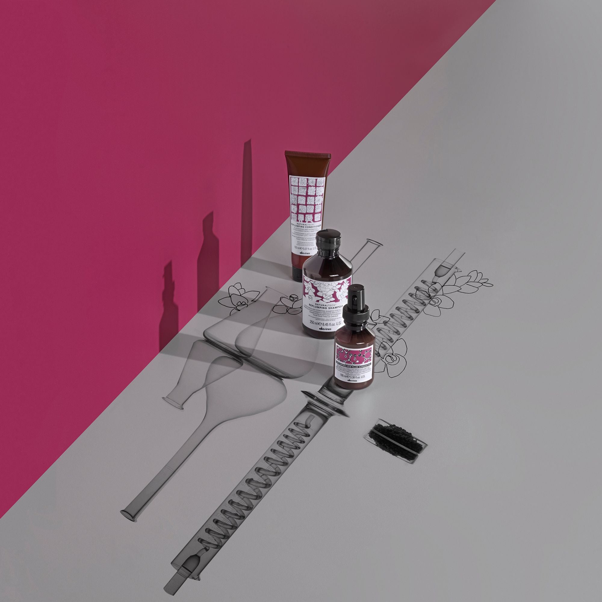 Davines REPLUMPING conditioner - Acondicionador hidratante que aporta elasticidad.