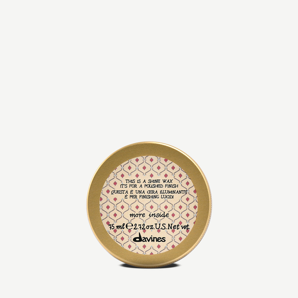 Davines This is a Shine Wax - Cera capilar suave de fijación ligera para acabados con brillo.