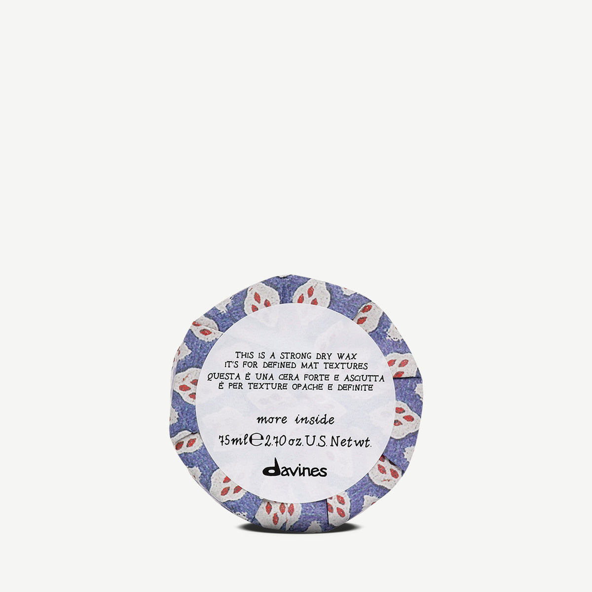 Davines This is a Strong Dry Wax - Cera capilar de fijación fuerte para texturas mates y definidas.