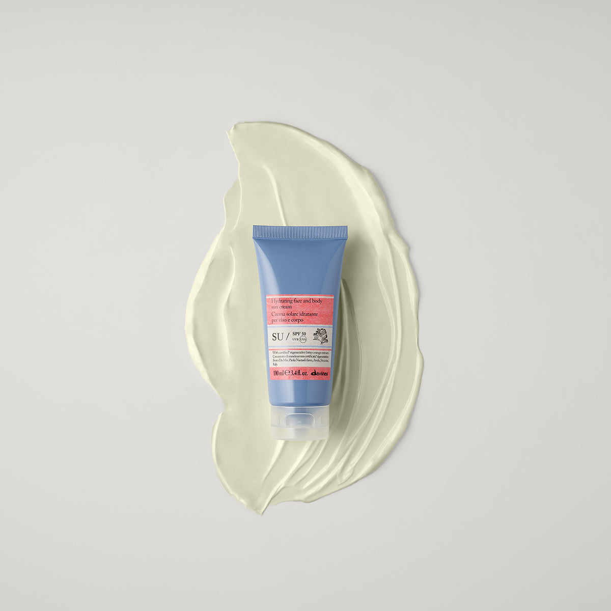 
Davines SU SPF50 - Protector solar hidratante SPF 50 para rostro y cuerpo