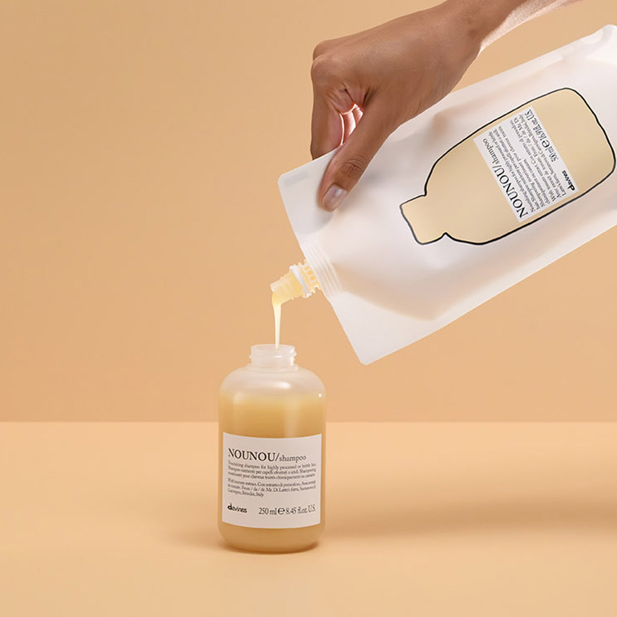 
Davines NOUNOU Shampoo - Shampoo nutritivo para cabello maltratado.