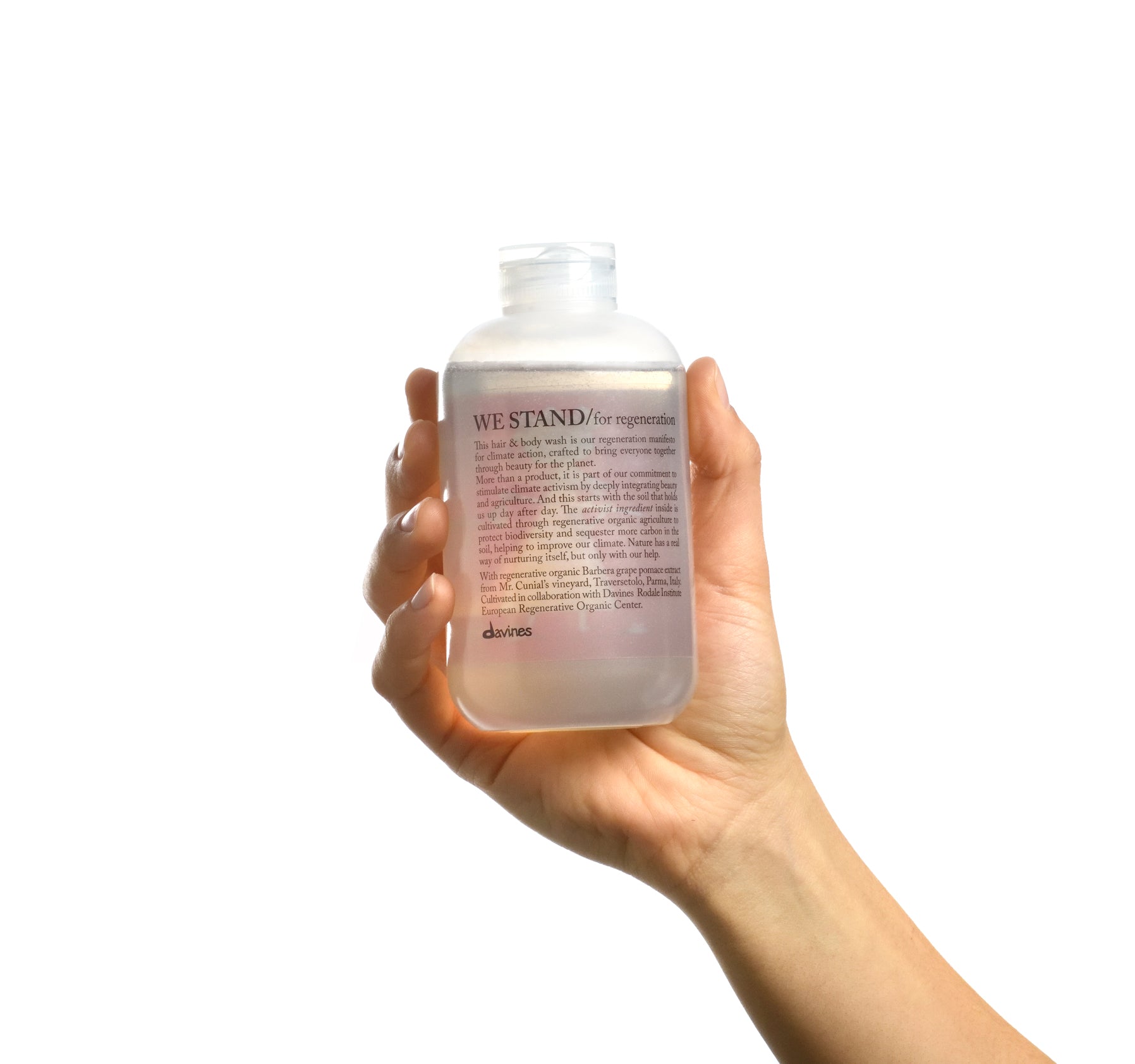 Translation missing: es.products.general.vendor: ESSENTIAL HAIRCARE WE STAND for regeneration Delicado shampoo & gel de ducha para el cabello y el cuerpo que representa el Manifiesto de Davines para la acción climática-100x.jpg?v=1761606697
